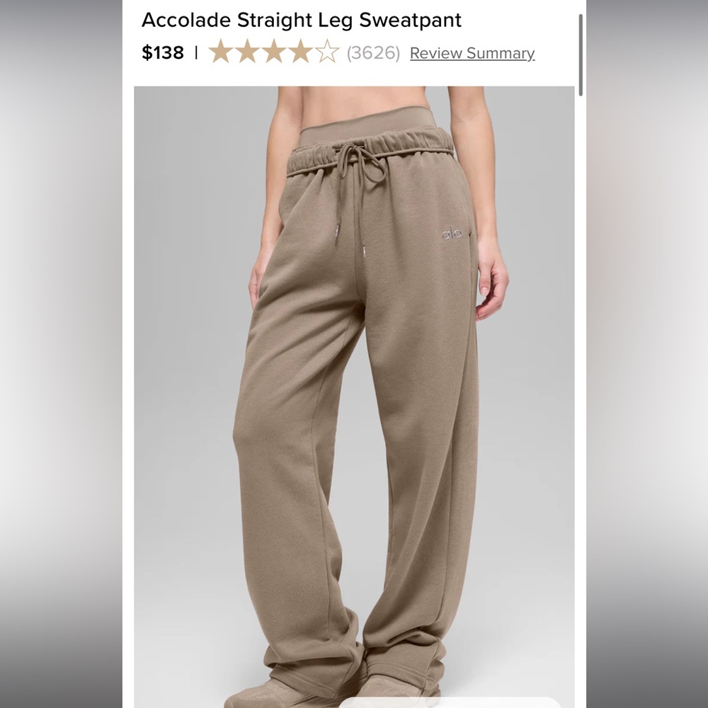 ALO Yoga Taupe Sweatpants